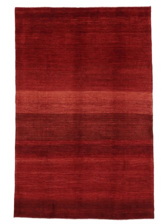 Hand Knotted Persian Gabbeh Persia Fine Rug 202X305 Dark Red/Black