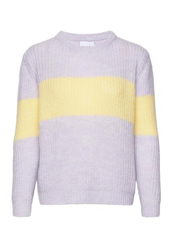 Mia Knit Sweater Pullover Lilla Noella*Betinget Tilbud