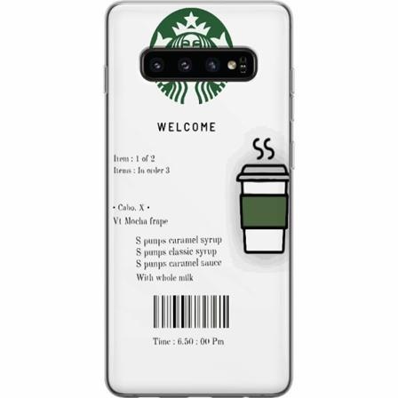 Samsung Galaxy S10 Genomskinligt Skal Welcome