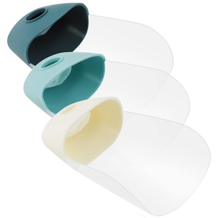 Haneforlænger til småbørn - 3 stk. Silikon Børnevaskeforlænger til Badeværelseshane Badekar (Blå/Hvid/Marineblå)