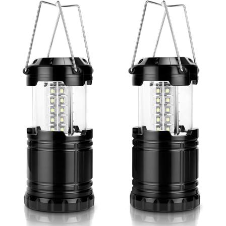 Taitettava LED-leirilamppu, paristok ytt inen leirilamppu