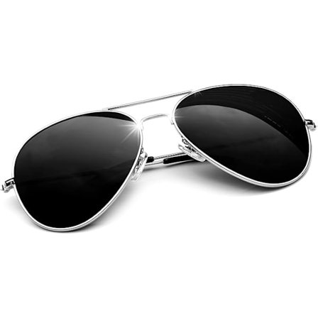 Klassiske Store Aviator Solbriller Menn Polarisert, Lett Metallramme Solbriller Retro, Solbriller Kvinner Kvinner