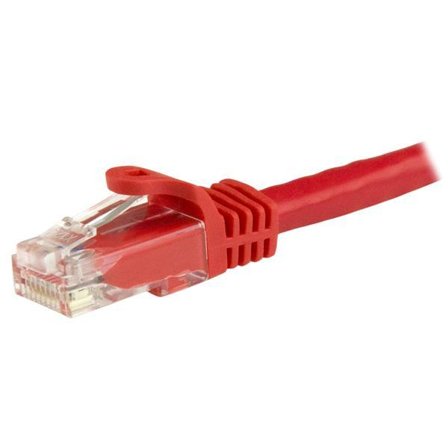 StarTech 1.5m CAT6 Ethernet Cable, 10 Gigabit Snagless RJ45 650MHz 100W PoE Patch Cord, CAT 6 10GbE UTP Network Cable w/Strain Relief, Red, Fluke