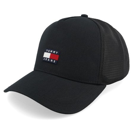 Tommy Hilfiger - Heritage Cap Black A-Frame Trucker Trucker Black Cap - @ Hatstore