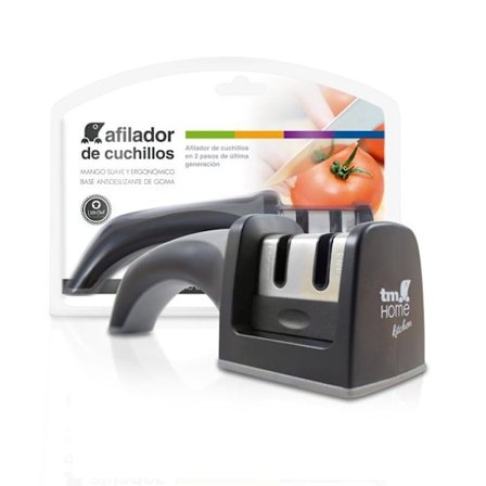 Knivslip - TM Electron - Ergonomiskt handtag - Slipning i 2 steg - 19.5x5x5.5 cm - Karbid och keramik