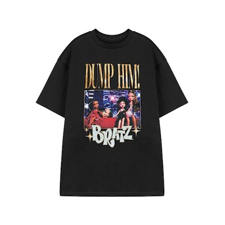 Bratz Dam T-shirt för dam/flickor L Svart