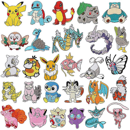 Stryke-på-klistremerker, 28 sy-på-merker for barn, Klær