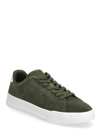 Tommy Hilfiger Th Court Core Suede - Khaki green - 45