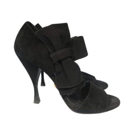 Prada Vintage Pre-owned sandałyy , Zwart , Dames , Maat: 38 EU Vintage Schoenen