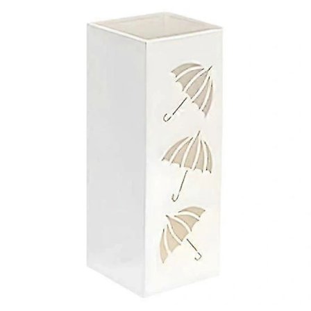 Kraftigt Fristående Paraplyställ i Metall - Modern Design för Hemmakontor Entré (Svart) vit