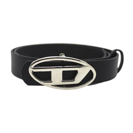 PU-skinnbelte for menn og kvinner, midjebelte, midjebånd, bokstav D, trykknappspenne, trendy svart (FMY)