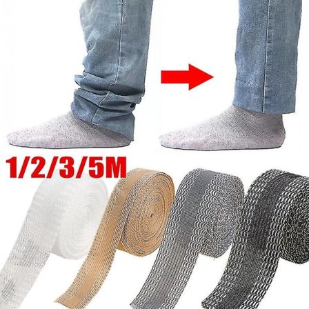 Liima-nauha housujen lahkeiden lyhentämiseen, ompelutyökalut, nauha, tahna, helman rauta, housut, farkut, vaatteet, pituuden lyhentäminen, valkoinen 