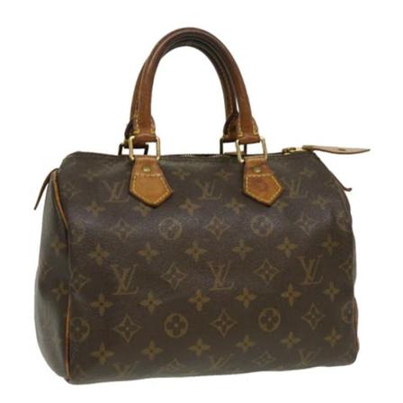 Louis Vuitton Vintage, Pre-owned Speedy 25 Monogram Handbag Bruin, Dames, Maat:ONE Size