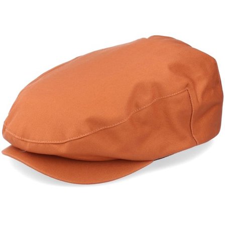 Brixton - Orange flatcap Keps - Hatstore Exclusive x Hooligan Henna Flat Cap @ Hatstore