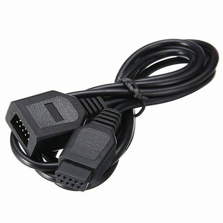 2x 9-pin forlengerkabel for Sega Genesis 2/3 Megadrive 2-kontroller [D]