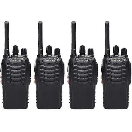 Baofeng Bf-888s(bf-88a) Frs Radio Walkie Talkie 0.5w 16-kanals tovejsradio med ørestykke, LED-lommelygte, USB-oplader 4 stk.