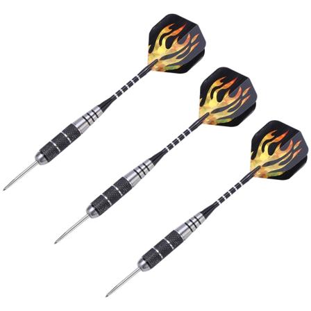 3 st 155 mm kastpil med lasertryckta PET-flights, piltillbehör (L4)