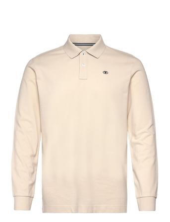 Basic Polo With Contrast Tom Tailor Beige