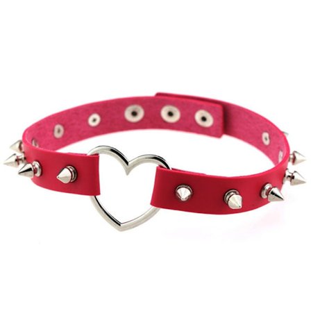 Krage Halsband Hänge Halsband ROSE RED
