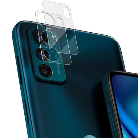 IMAK lasinen kamerasuoja akryylilinssi suojuksella Motorola Moto G42:lle