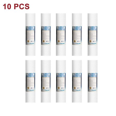 Vattenrenare 10 tum 1 mikron PP bomullsfilterpatron universell kökskran vatten hushållspre