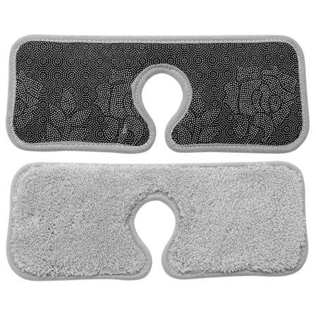 4 st. Absorberande Matta för Kran - Grå Kranomslutande Absorberande Matta, Stänkskydd för Kran, Diskbänk