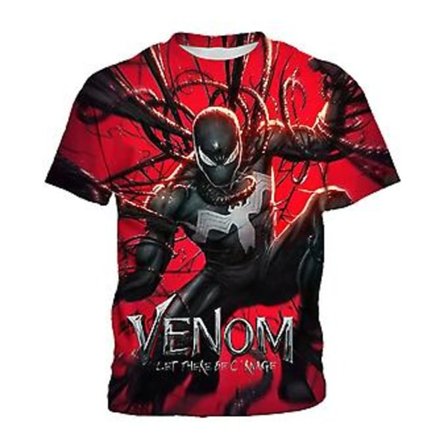 Venom Tryckt Kortärmad T-shirt för Barn 5-9 År (7-8 År)