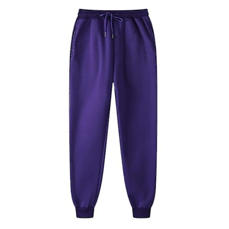 Männs Byxor Sweatpants Hip-hop Byxor Leggings Vadderade Casual Byxor - Perfekt Purple