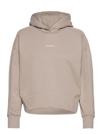 Micro Branding Hoodie Hoodie Beige Calvin Klein Jeans