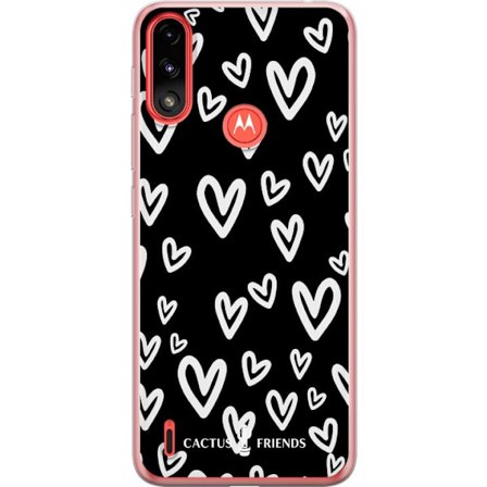 Yhteensopiva Puhelinkuori Motorola Motorola Moto E7 Power Cactus and Friends - Handdrawn Love Chaos