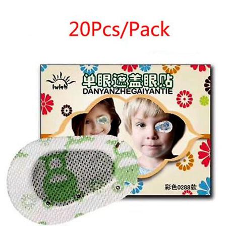 20st Tecknade Amblyopia Ögonlappar Färgglada Barn Amblyopia