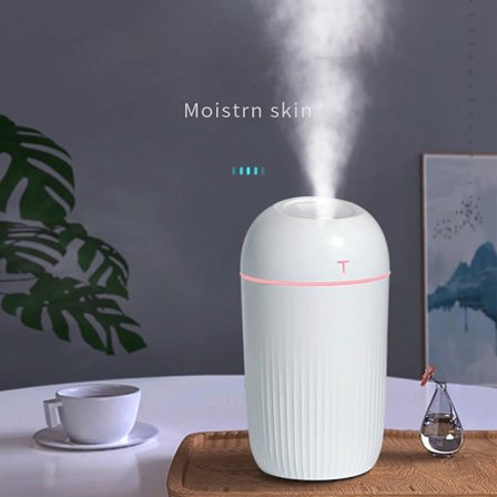 420ml Luftfugtighedsmåler Aroma Diffuser HVID