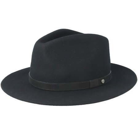 Stetson - Noir traveler Chapeau - Flexible Woolfelt Black Traveller @ Hatstore