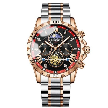 Herre quartzklokke high-end business lysende vanntett klokke