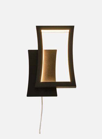 Staccato vegglampe - sort