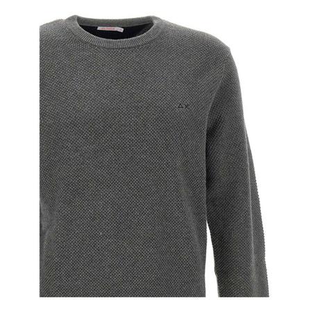 Sun68, Round-neck Knitwear Grijs, Heren, Maat:S
