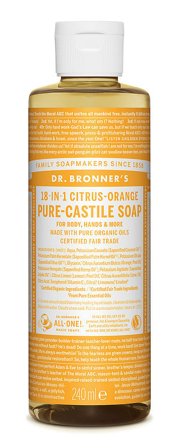Dr. Bronner's Castile Soap Citrus-Orange, Skincare, Kropspleje, Bodyshampoo