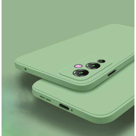 Oneplus 9 Mikrofiber Silikonskal Ljusgrön