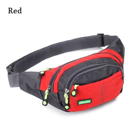 Midjebälte Pack Bum Bag Bröstpåse RÖD