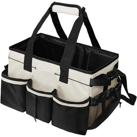 Siivoustarvikkeiden järjestäjä, monitoimitaskuilla varustettu säilytysastia kahvalla, siivouslaukku