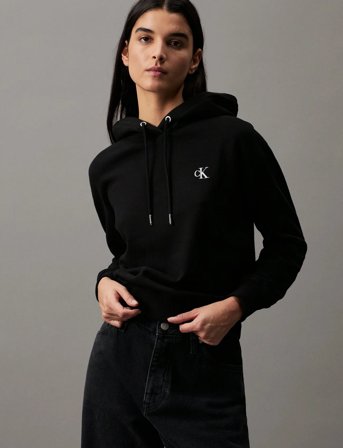 Calvin Klein Jeans Ck Embroidery Hoodie - Black - XS