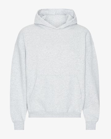 Organic Oversized Hood - Snow Melange 2XL