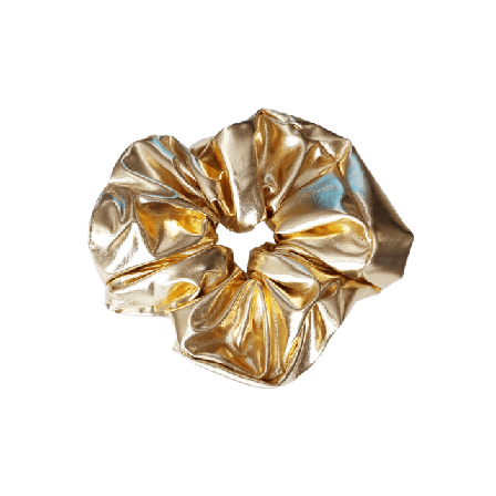 Complement Stor Mjuk Metallic Scrunchie Accessoarer & tillbehör Dam Guld