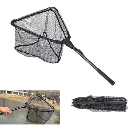 ING Ett stykke - Sammenleggbart landingsnett - 40x70 cm - Svart