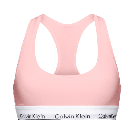 Calvin Klein Bralette, ovadderad i skön Bomull & modal blandning Bh Dam Rosa XS