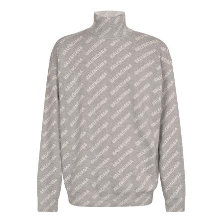 Balenciaga, Turtleneck Szary, Mężczyzna, Rozmiar: M