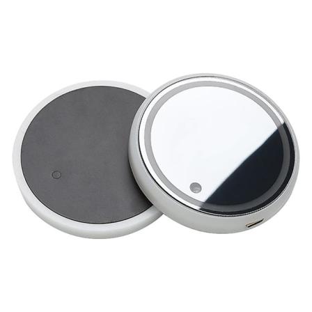 LED-koppholderlys, LED-bilcoaster med 7 farger lysende lys koppunderlag, USB-lading koppmatte