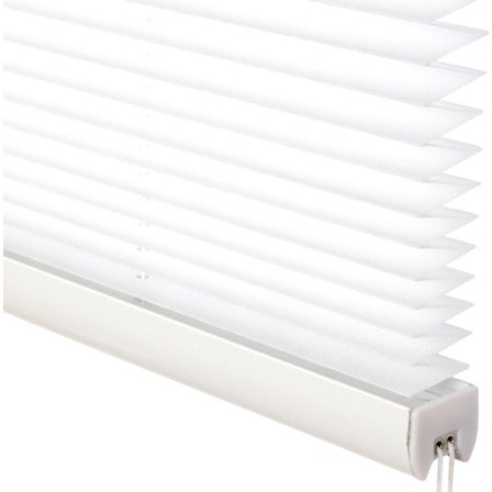 Rootz Plisse plisségardin - Vinduesskærm - Solcreme - Lysfilter - Privatskærm - Rummørkning - Mørklægningsgardin - Hvid - 60x130cm