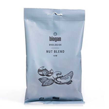 Biogan Nut Blend Raw Ø 100 g, Helse & Madvarer, Nødder, Øvrige
