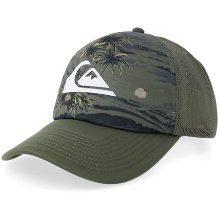 Quiksilver - Green - trucker - Cap - Classic Foam M&w Camo Print Crucial Battle A-frame Trucker - Hatstore